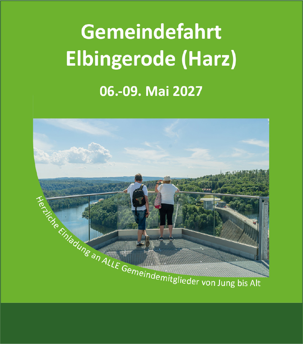 Einladung zur Gemeindefahrt 2027
